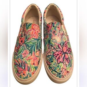 Lilly Pulitzer Julie Sneaker Blue Ibiza  Size 9